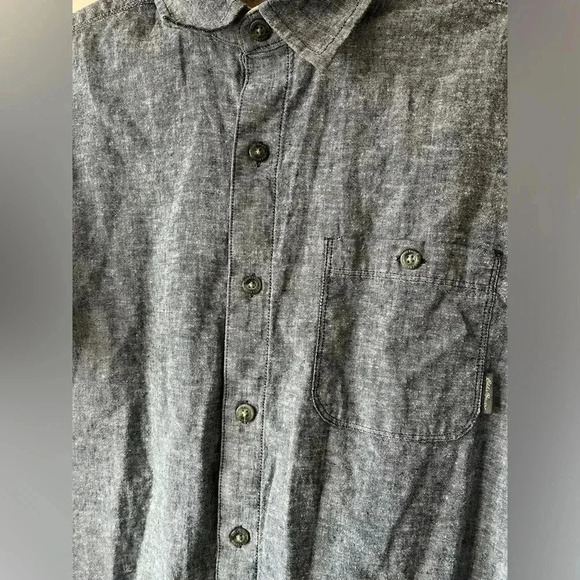 Eddie Bauer Mens Short Sleeve Collard Shirt M - Picture 4 of 4